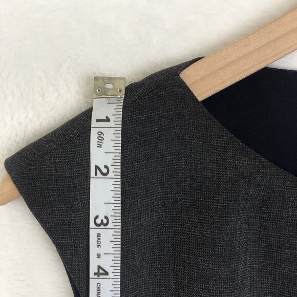 NWT TAHARI Midi Sheath Dress Sz 6 Gray Sleeveless Lined Side‎ Zip Business USA - Picture 8 of 14
